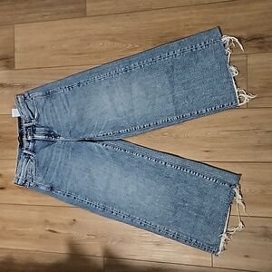 Banana Republic high rise wide leg ankle jeans size 25 petit.